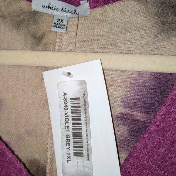 White Birch Dolman sweater 2XL - Picture 3 of 3